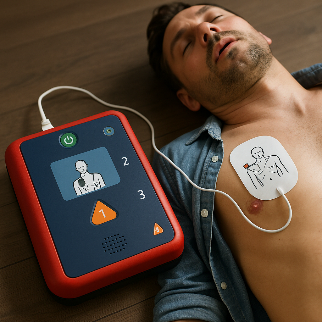 Generate a high-quality, 4k UHD photo relevant image prompt for an article about: What is AED? – Fir