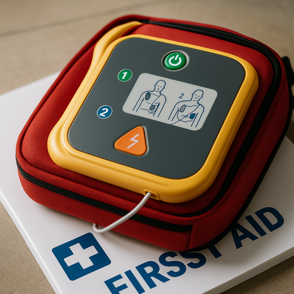 Generate a high-quality, 4k UHD photo relevant image prompt for an article about: AED – Your Essenti
