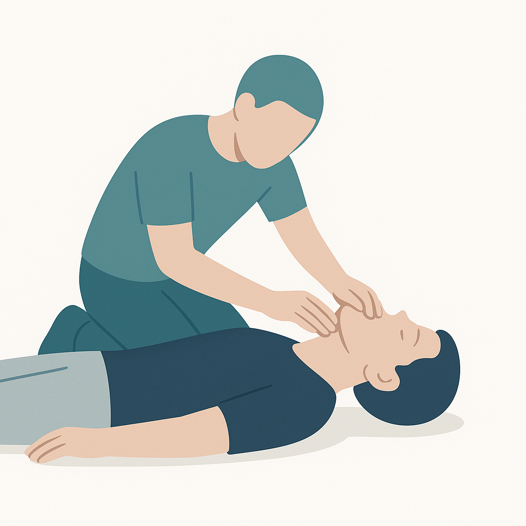 Illustration of ABC (Airway, Breathing, Circulation)