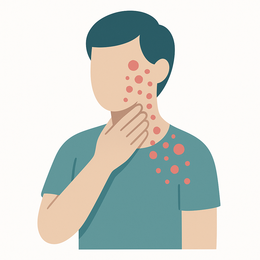 Illustration of Allergic Reaction