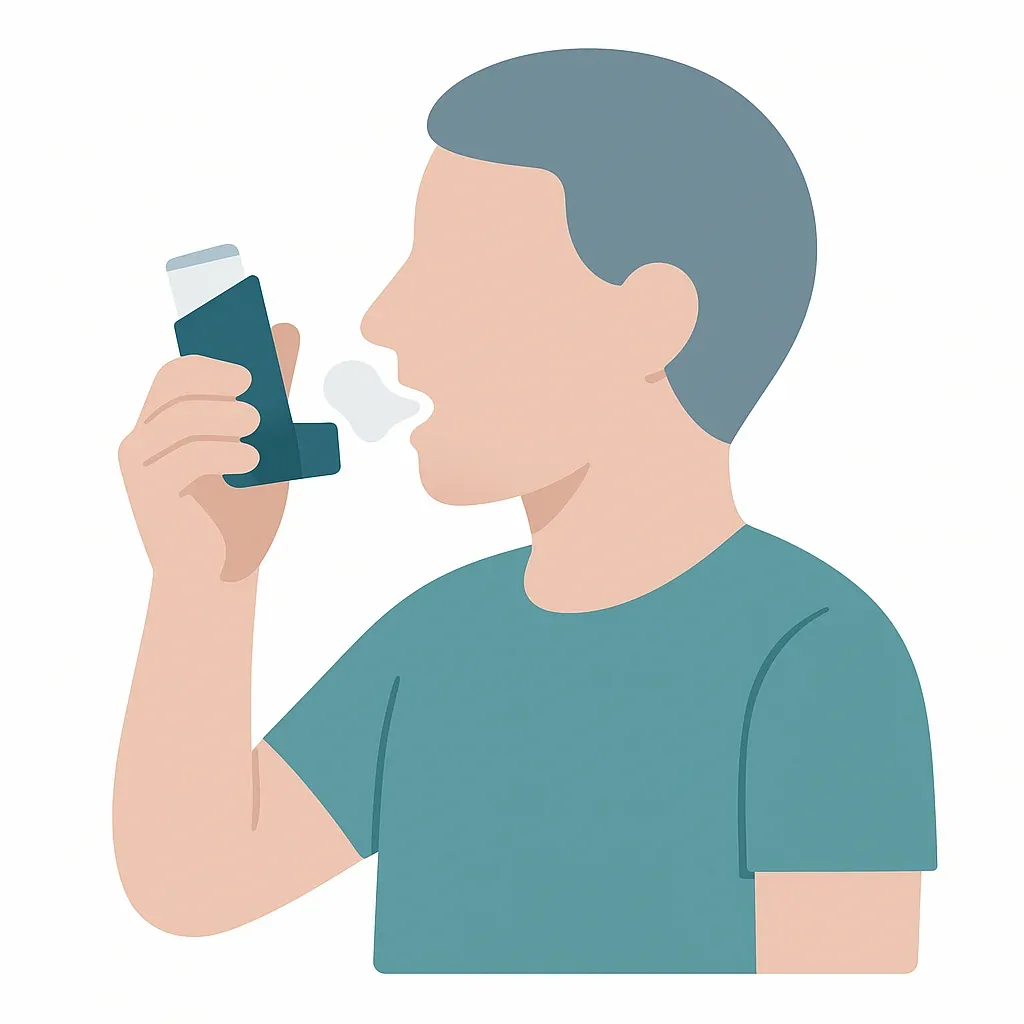 Illustration of Asthma Inhaler