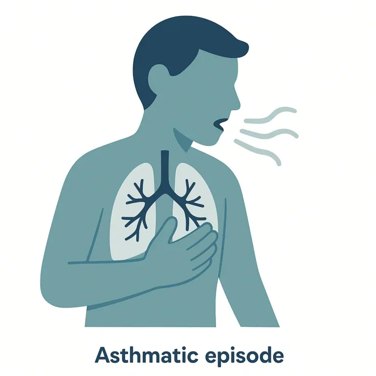Illustration of Asthmatic Episode