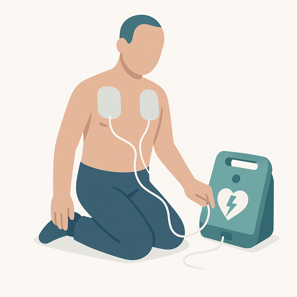 Illustration of Automated External Defibrillator