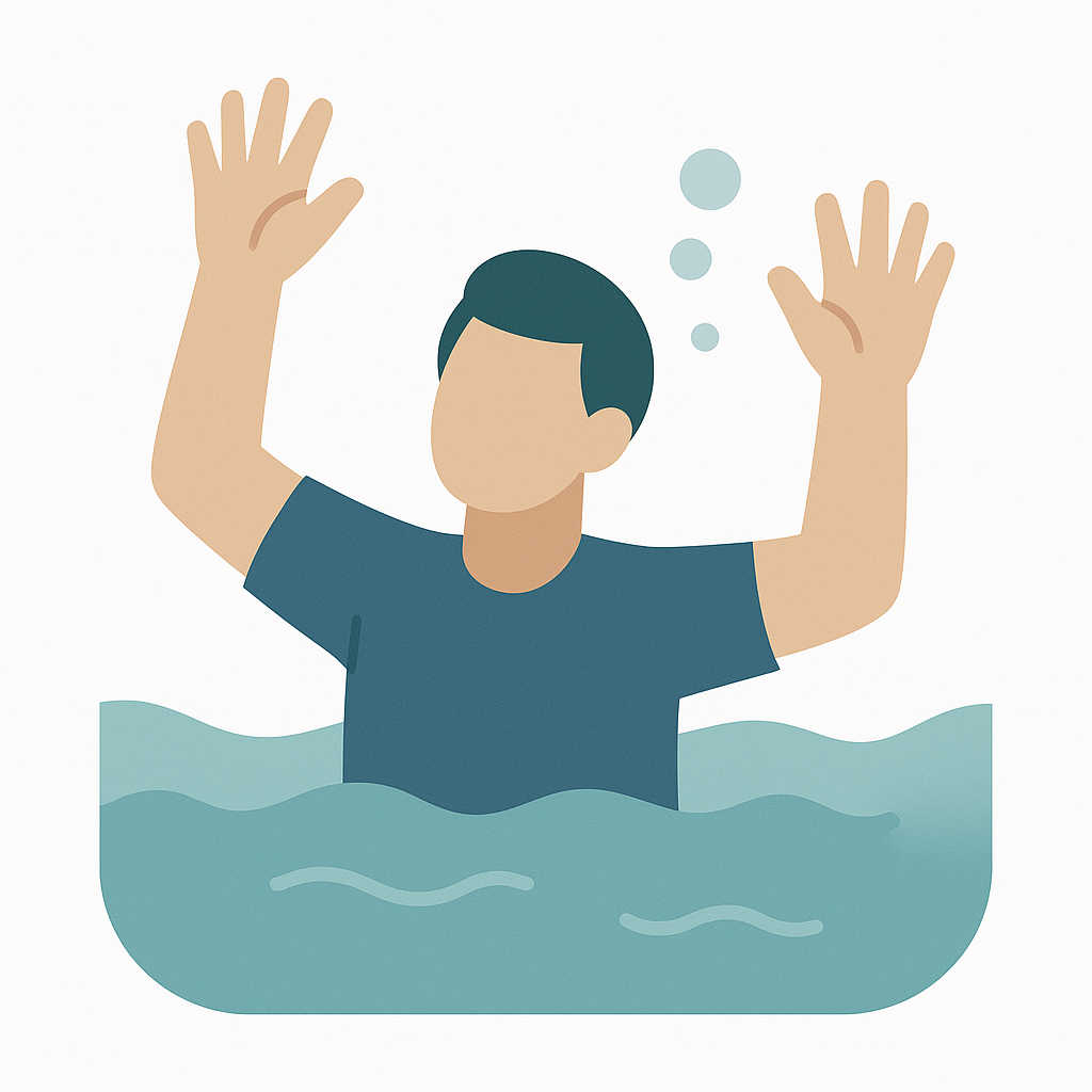 Illustration of Drowning