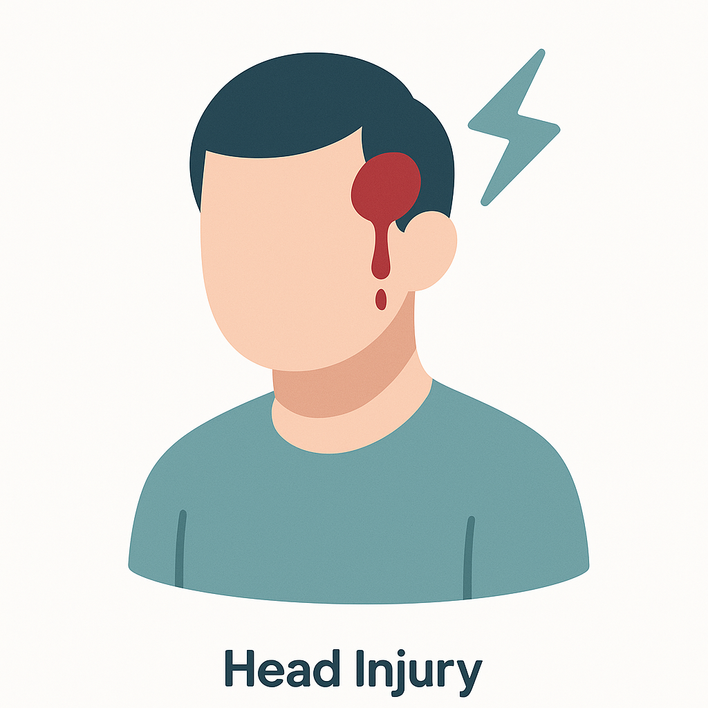 Illustration of Head Injury