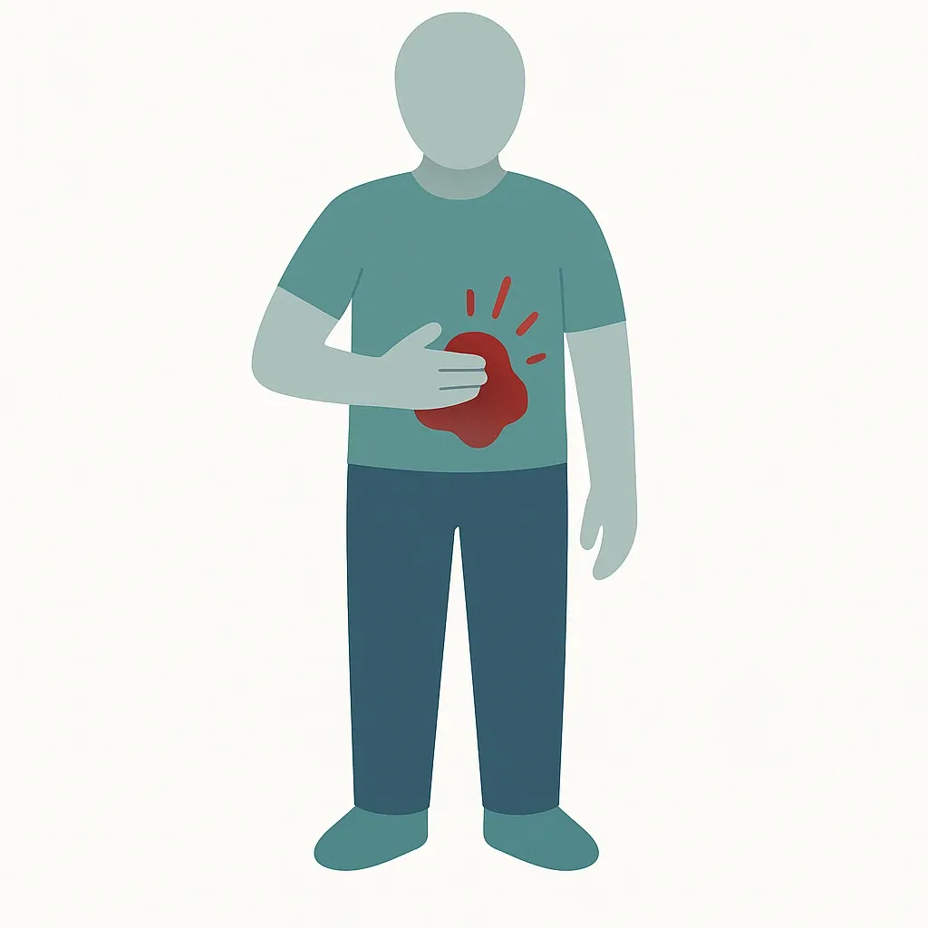 Illustration of Internal Bleeding