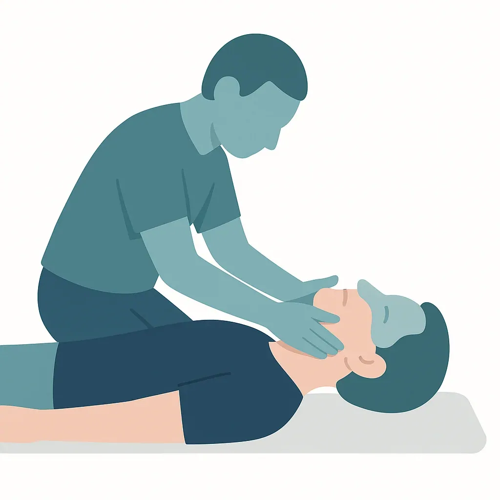 Illustration of Jaw Thrust