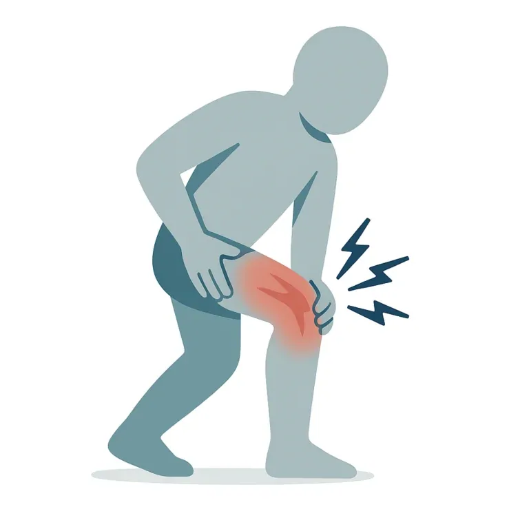 Illustration of Muscle Strain