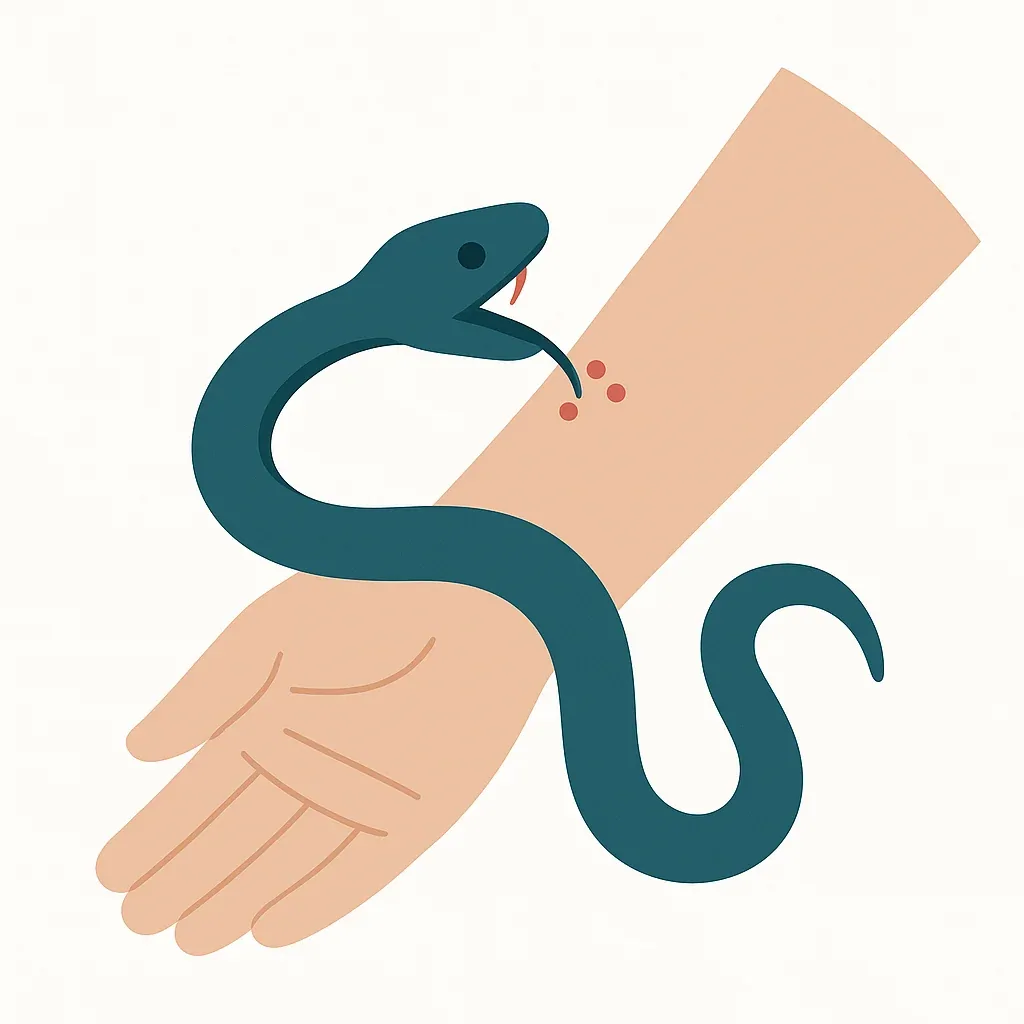 Illustration of Snake Bite