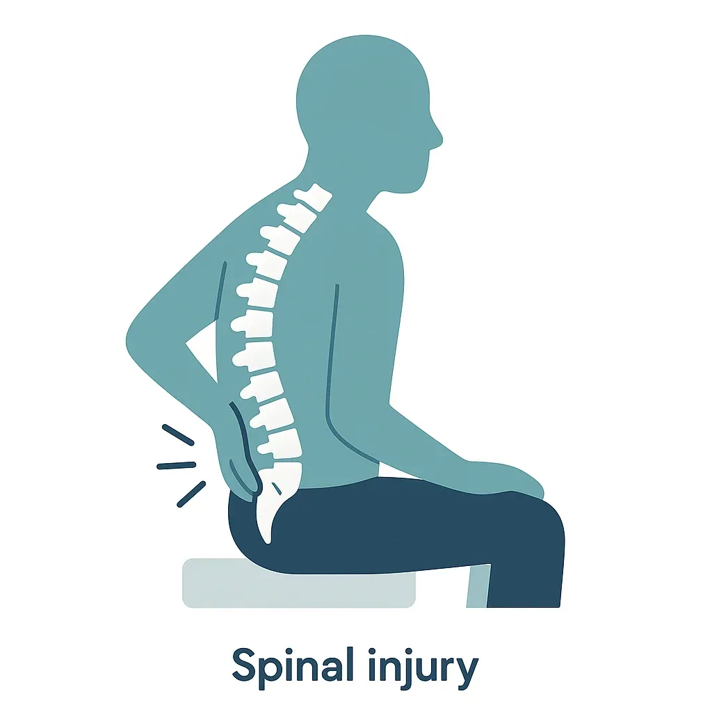 Illustration of Spinal Injury