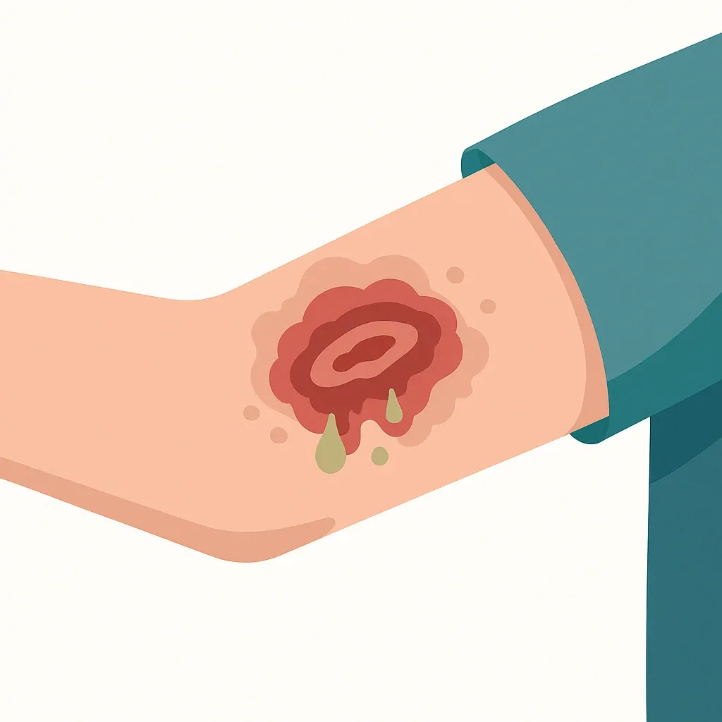 Illustration of Wound Infection