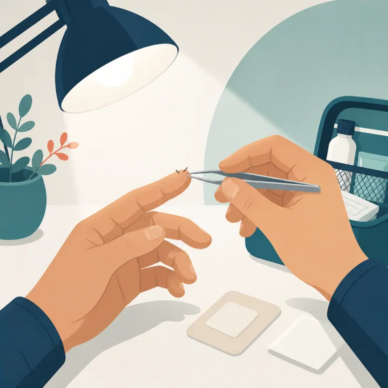 First aid illustration: Blister First Aid