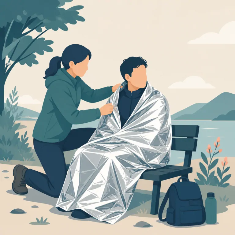 First aid illustration: Emergency Blanket