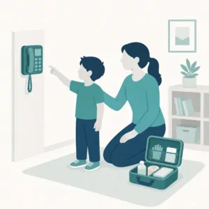 First aid illustration: First Aid for Kids