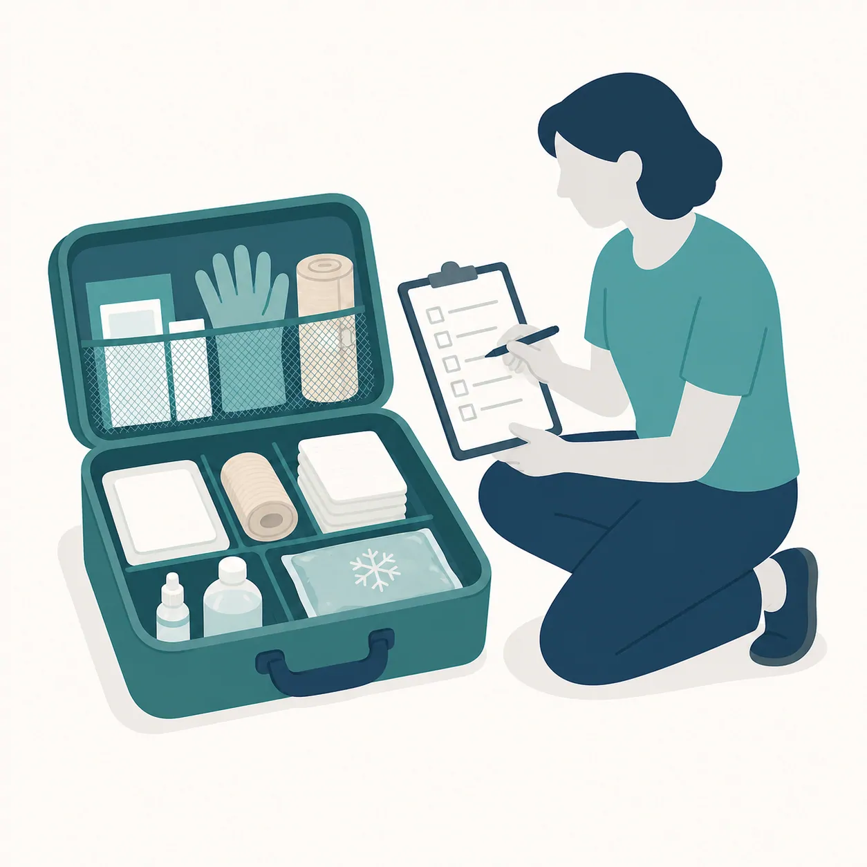 First aid illustration: First Aid Kit Checklist for Australian Homes, Cars and Workplaces